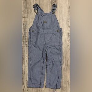 Wrangler pinstripe railroad overalls